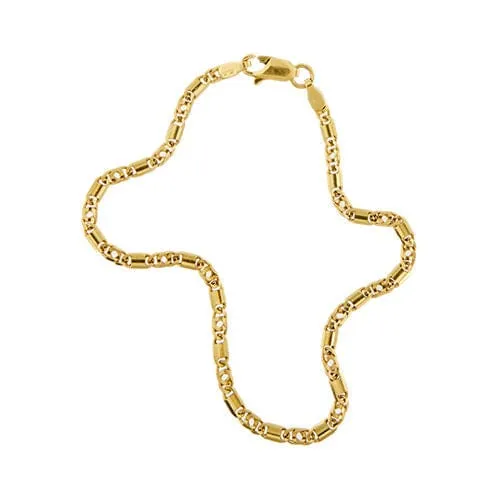 Bracelet homme en or jaune maille œil de tigre sold by 58 Facettes product image thumbnail 5