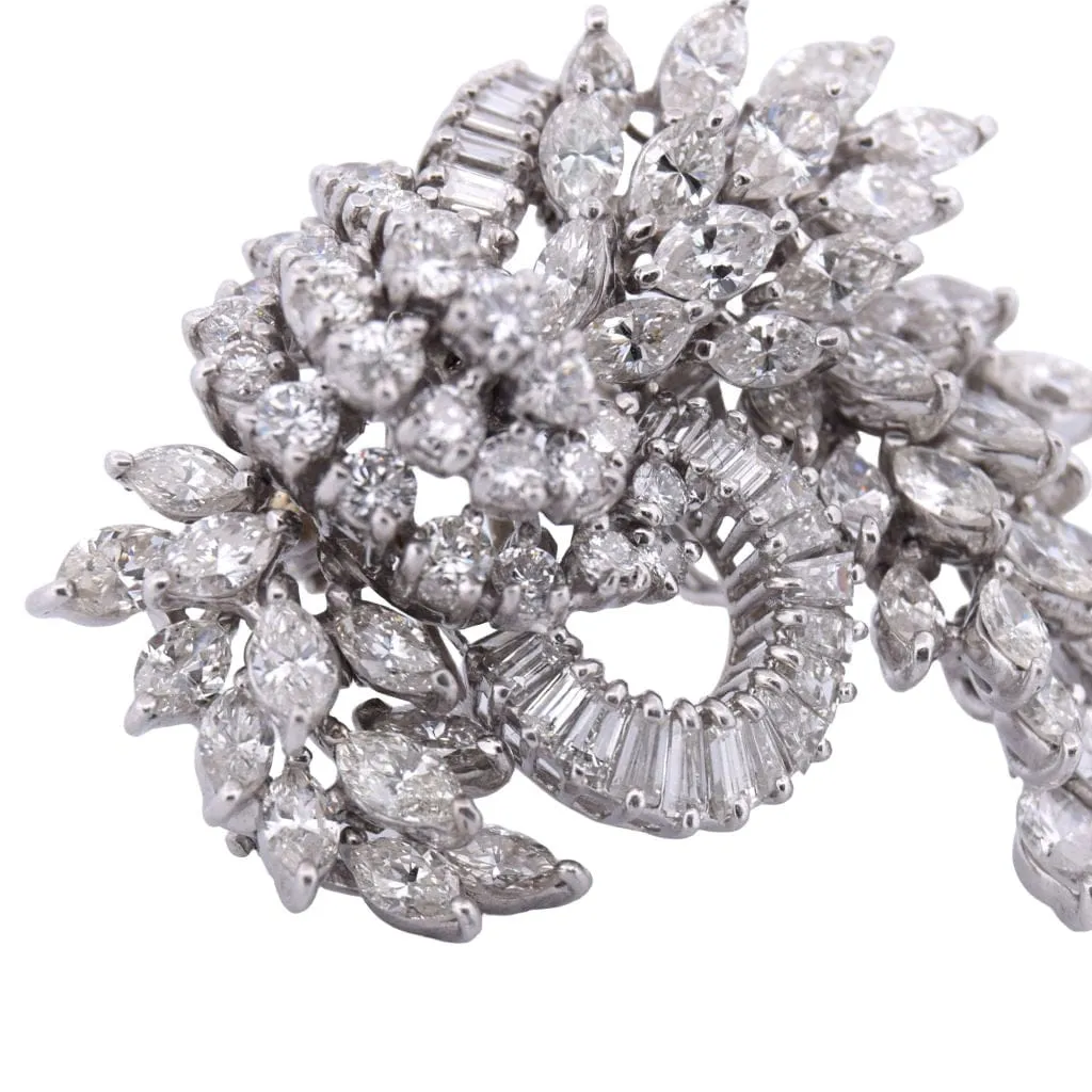 Broche ancienne en platine des années 1930 sold by 58 Facettes