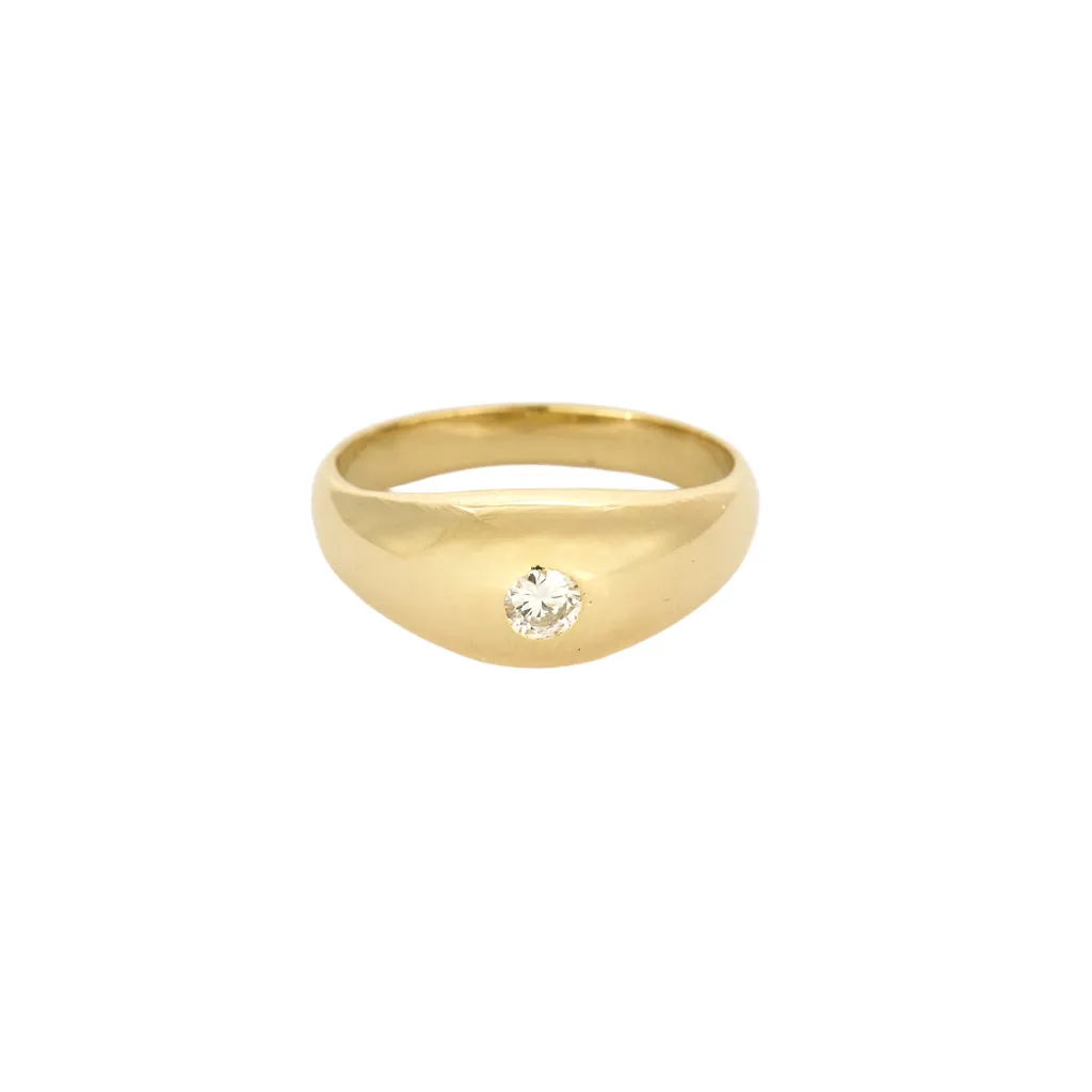 Bague jonc en or jaune et diamant sold by 58 Facettes
