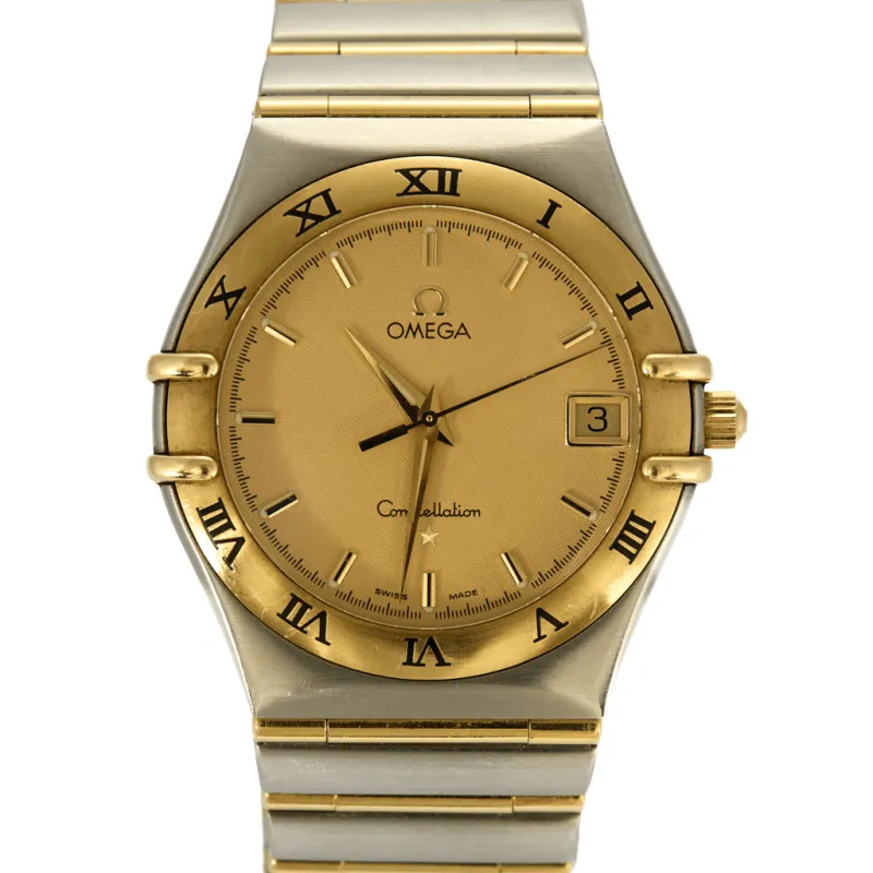 OMEGA Constellation- Bracelet montre acier et or jaune sold by 58 Facettes