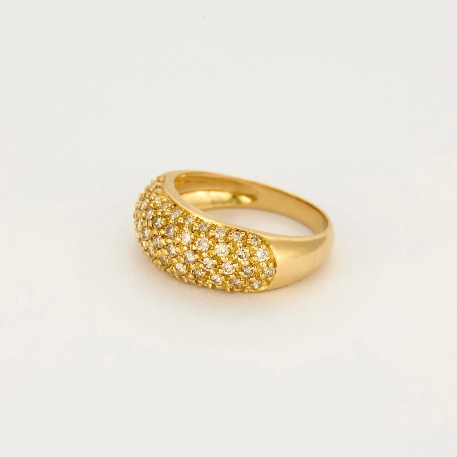 Bague bandeau or jaune et diamants sold by 58 Facettes product image thumbnail 3