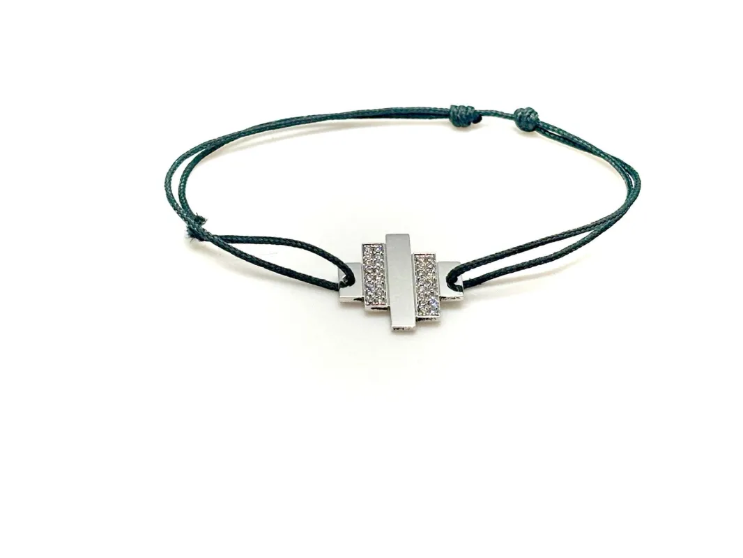 DINH VAN - Bracelet or blanc diamants sold by 58 Facettes