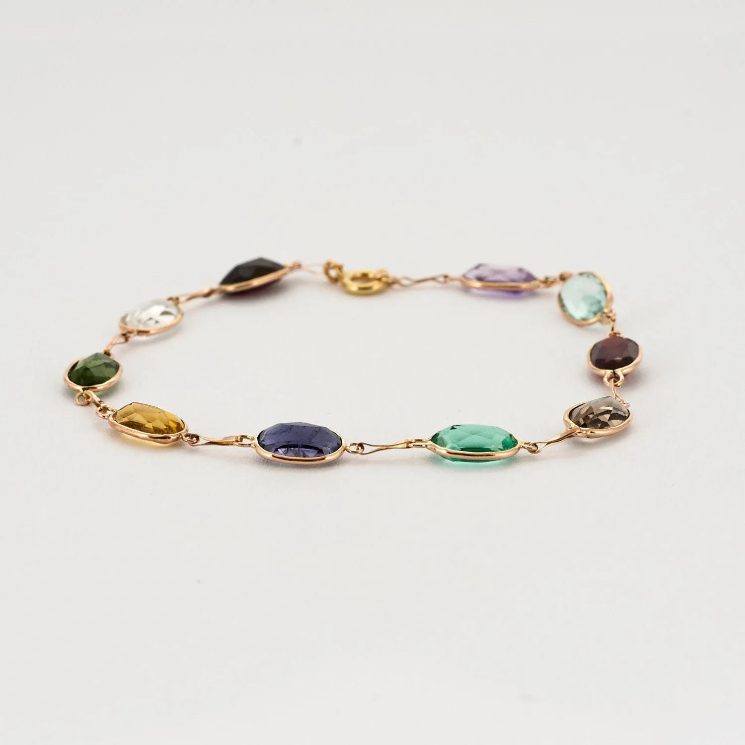 Bracelet or jaune et pierre de couleurs sold by 58 Facettes product image thumbnail 3