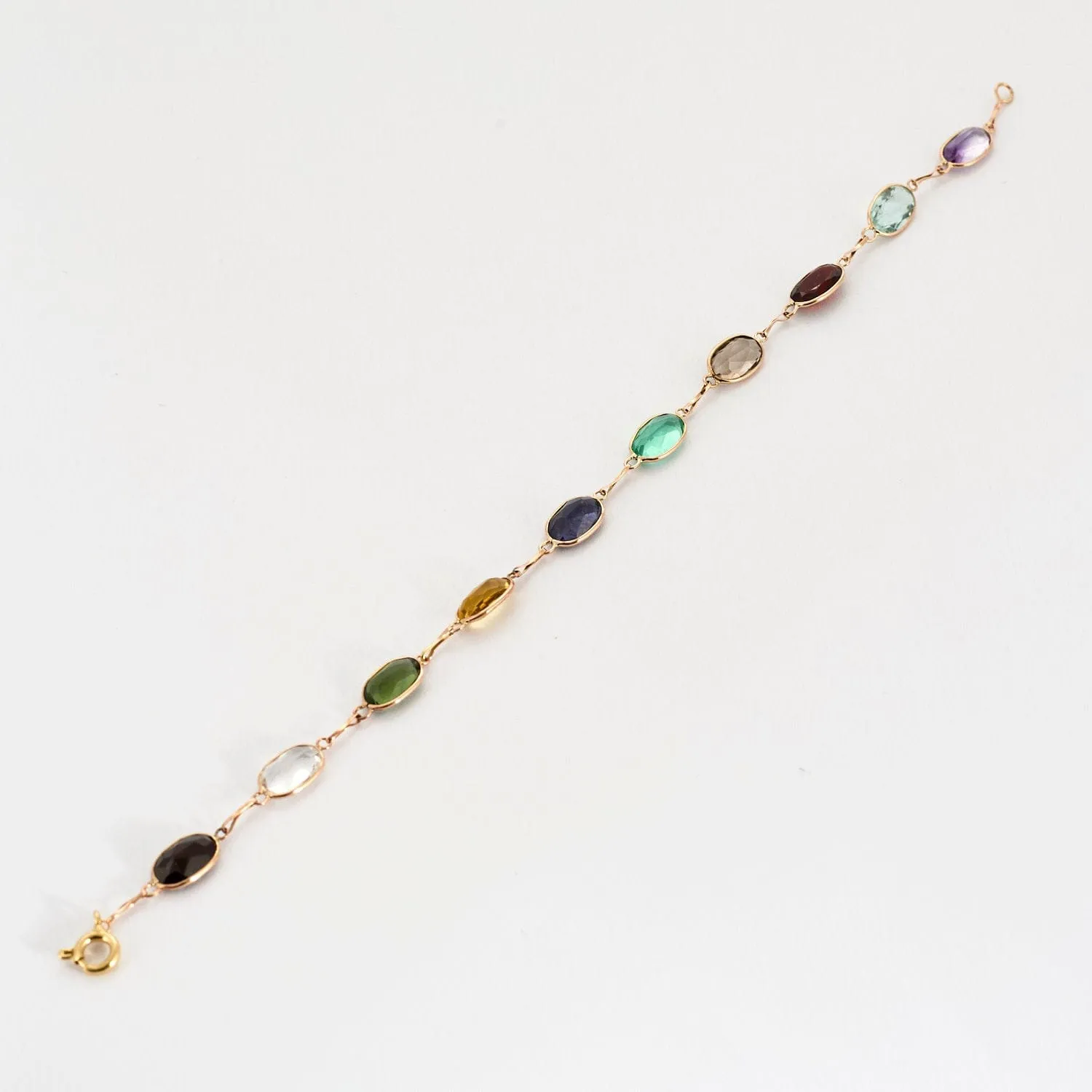 Bracelet or jaune et pierre de couleurs sold by 58 Facettes product image thumbnail 4