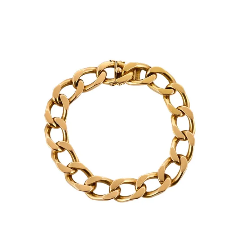 Bracelet or jaune, maille gourmette sold by 58 Facettes