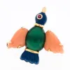 CARTIER - Broche Oiseau, Or Jaune, Corail Rose, Chrysoprase, Rubis, Email Bleu sold by 58 Facettes