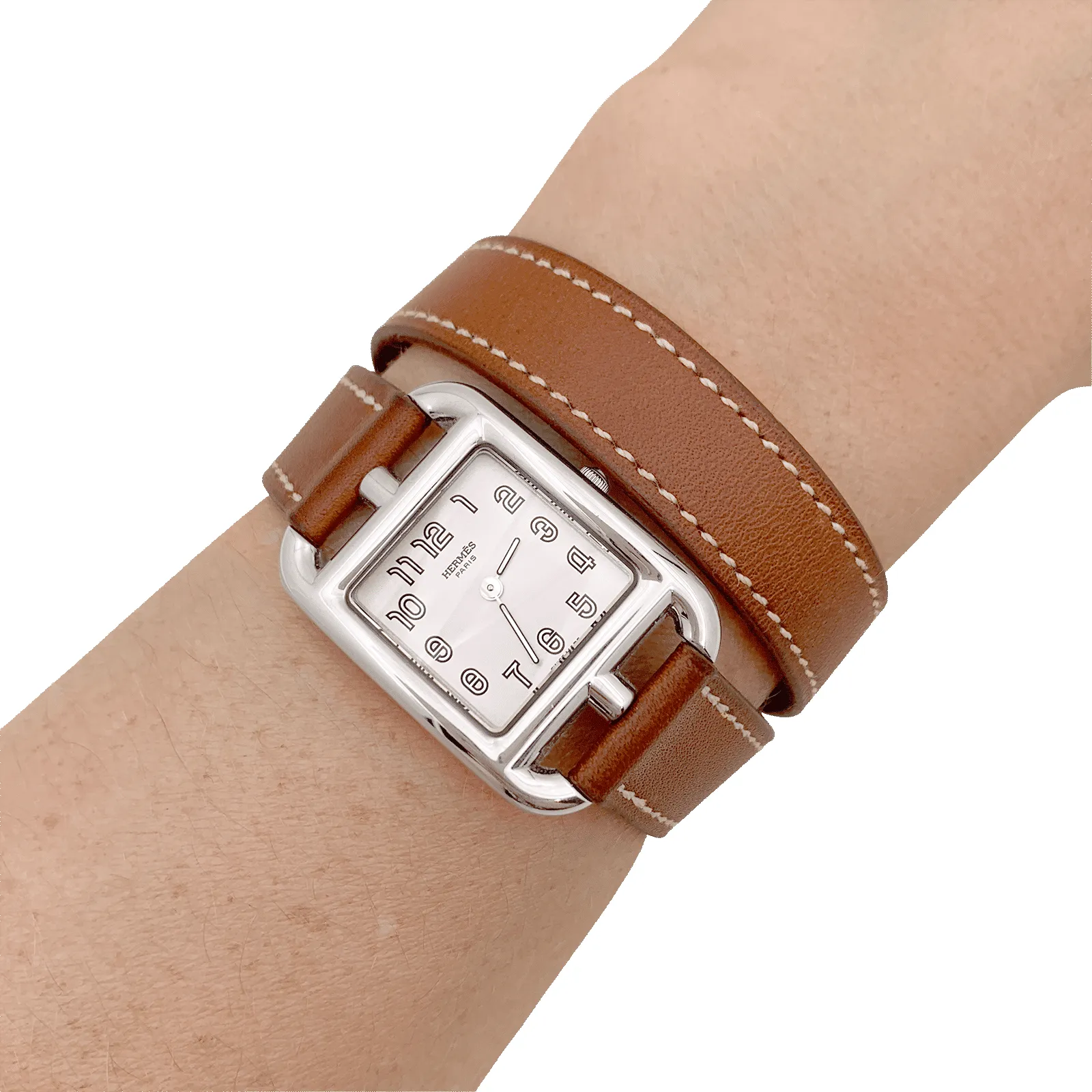 Hermès - Montre "Cape Cod", acier, cuir sold by 58 Facettes product image thumbnail 5