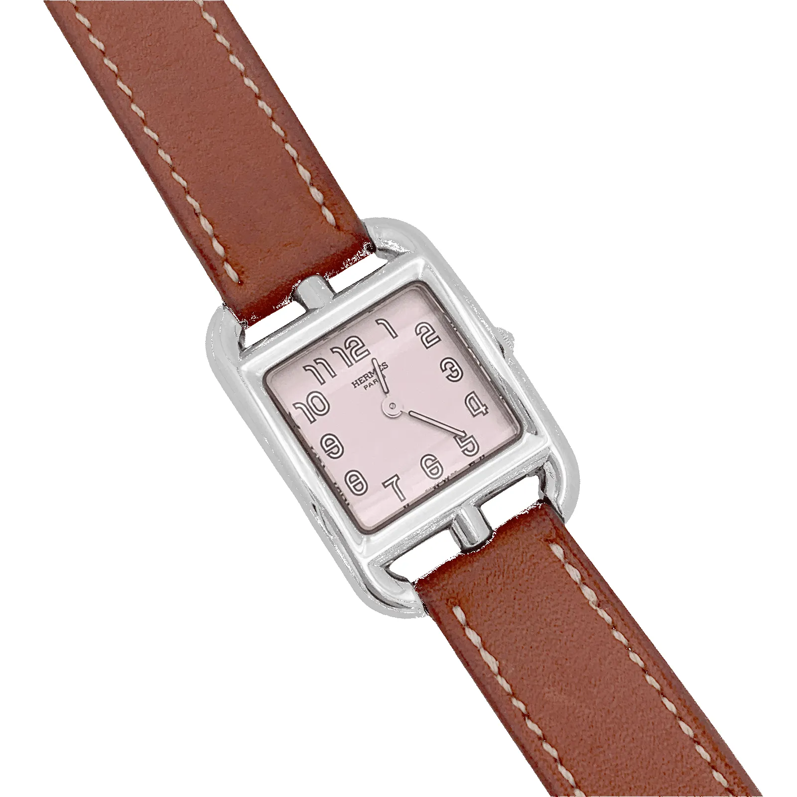 Hermès - Montre "Cape Cod", acier, cuir sold by 58 Facettes product image thumbnail 2