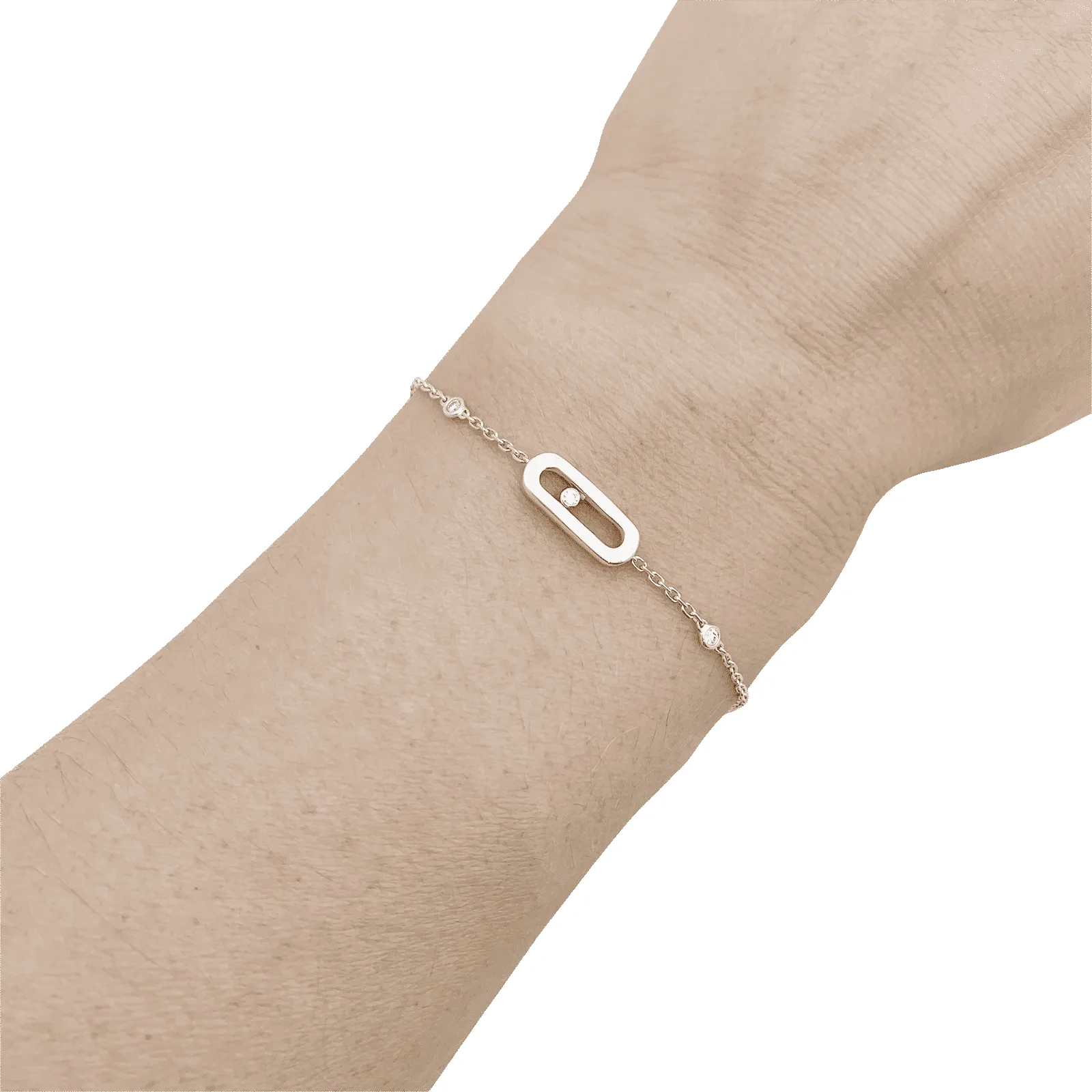 Bracelet Messika, "Move Uno", or blanc et diamants. sold by 58 Facettes product image thumbnail 5