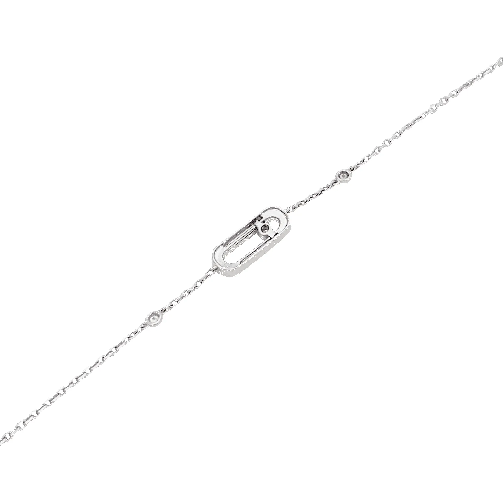 Bracelet Messika, "Move Uno", or blanc et diamants. sold by 58 Facettes product image thumbnail 3