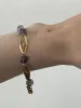 Bracelet Ancien Or Jaune Filigrané Améthystes sold by 58 Facettes