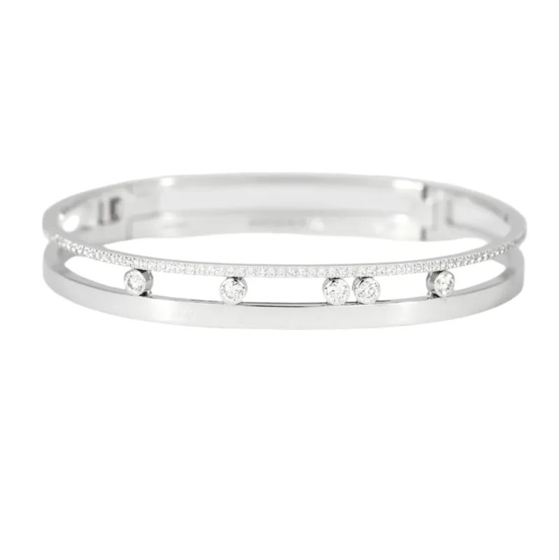MESSIKA - Bangle move Romane - Bracelet en or gris et diamants sold by 58 Facettes