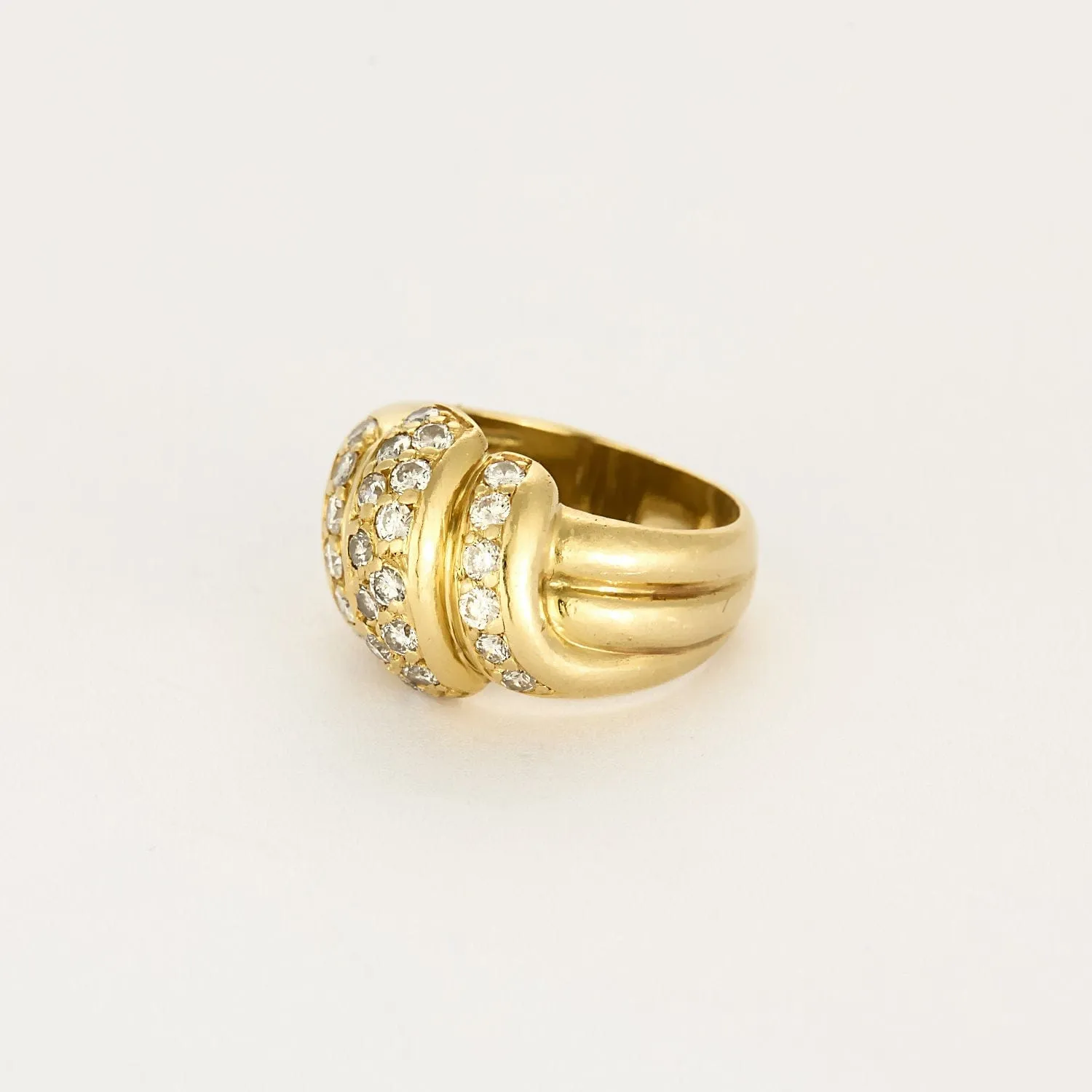 Bague en or jaune et diamants sold by 58 Facettes product image thumbnail 3
