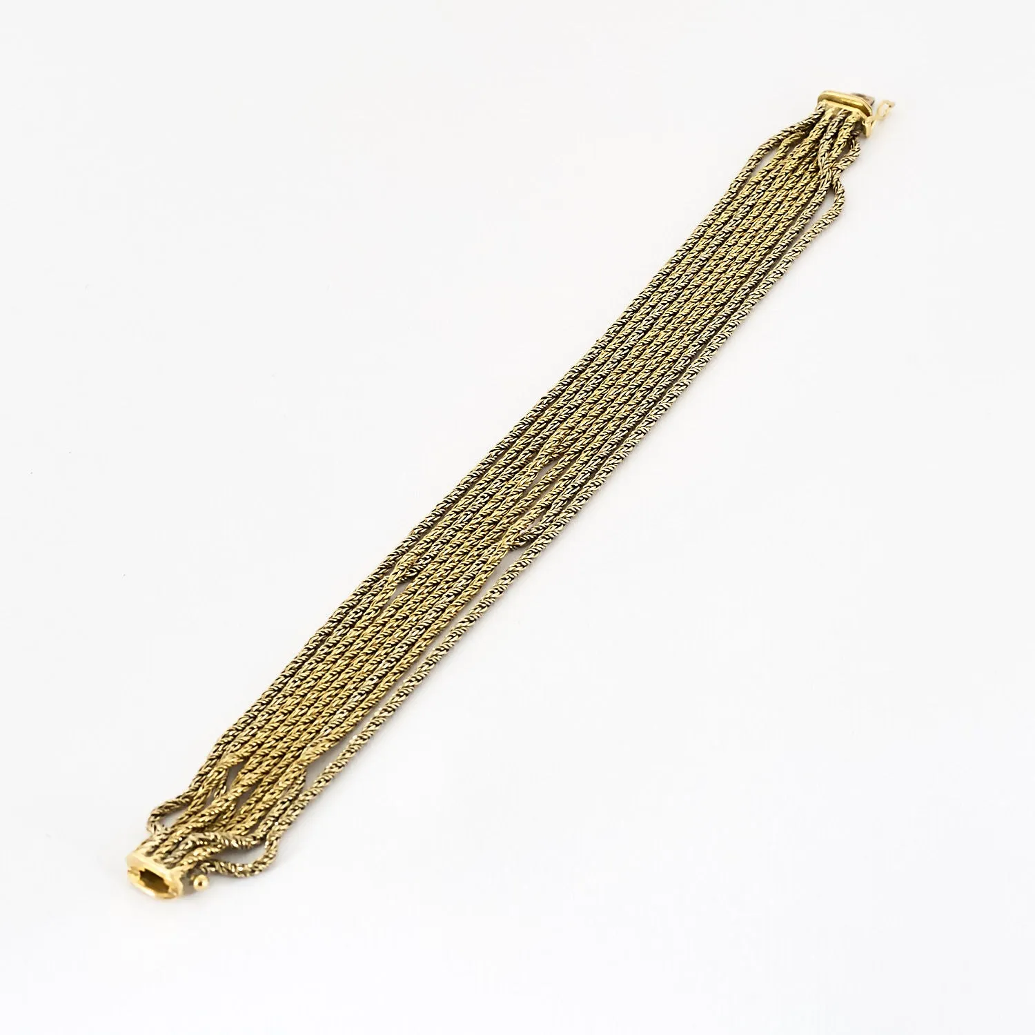 Bracelet en or deux couleurs tressés sold by 58 Facettes product image thumbnail 4