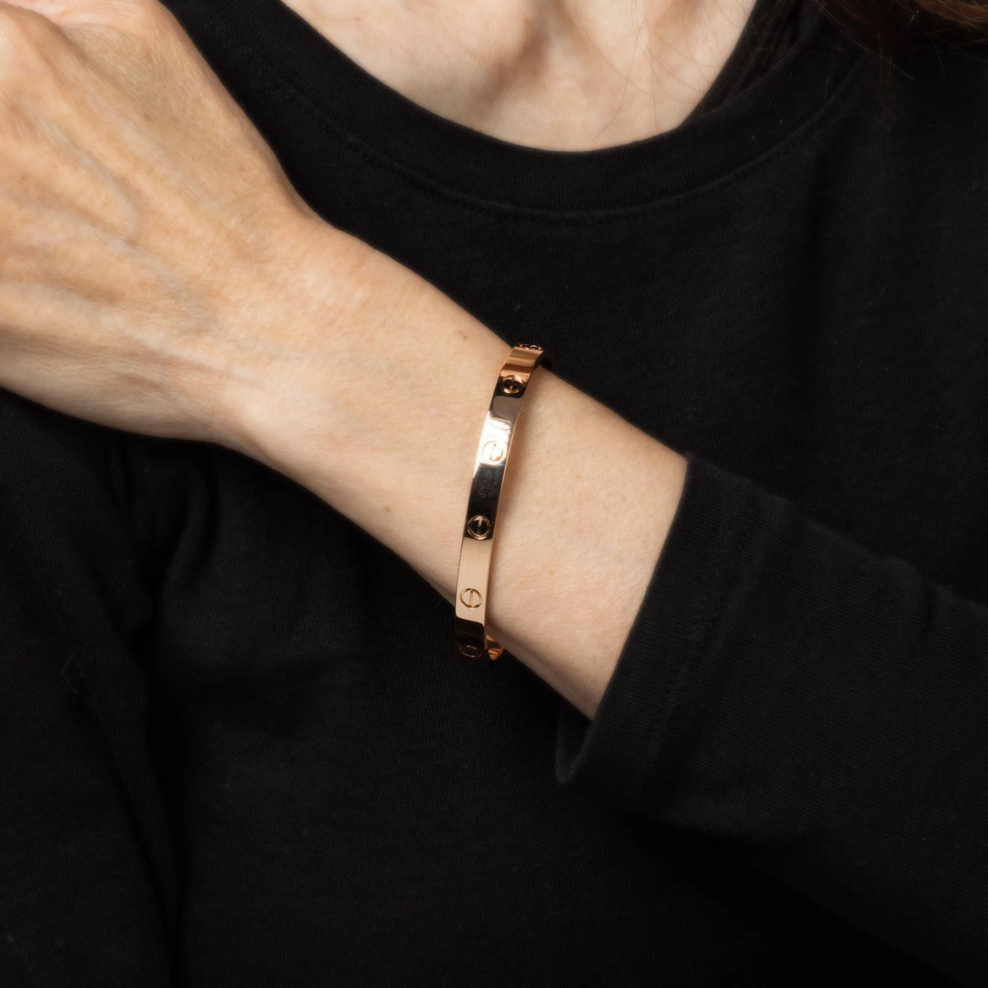 Cartier - Bracelet manchette Love Estate en or rose, bijou fin signé sold by 58 Facettes product image thumbnail 2