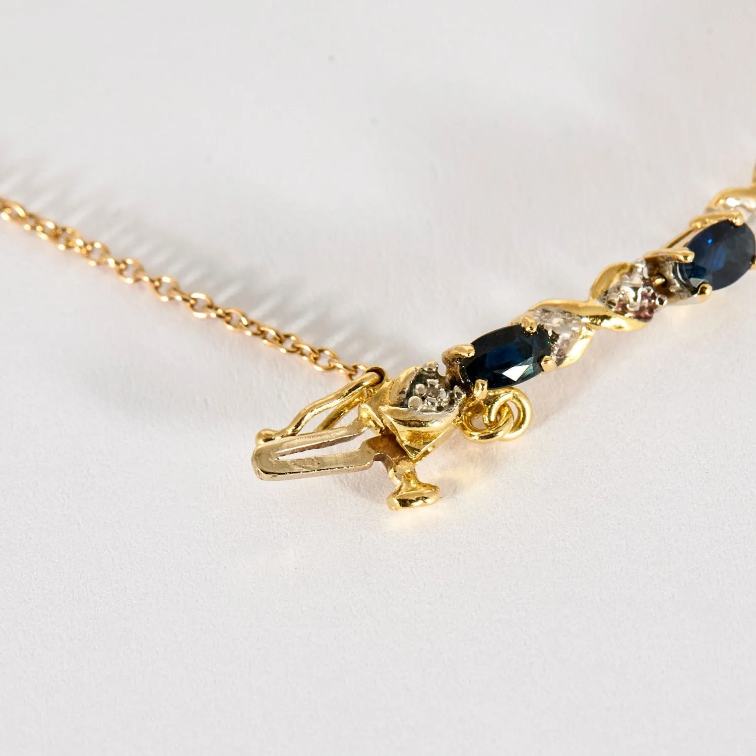 Bracelet Prestige en or jaune, or blanc, saphirs et diamants sold by 58 Facettes product image thumbnail 4