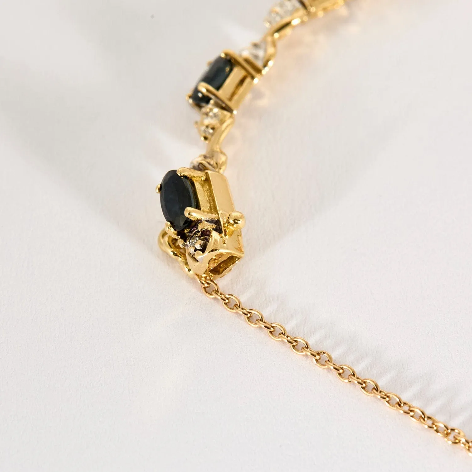 Bracelet Prestige en or jaune, or blanc, saphirs et diamants sold by 58 Facettes product image thumbnail 5