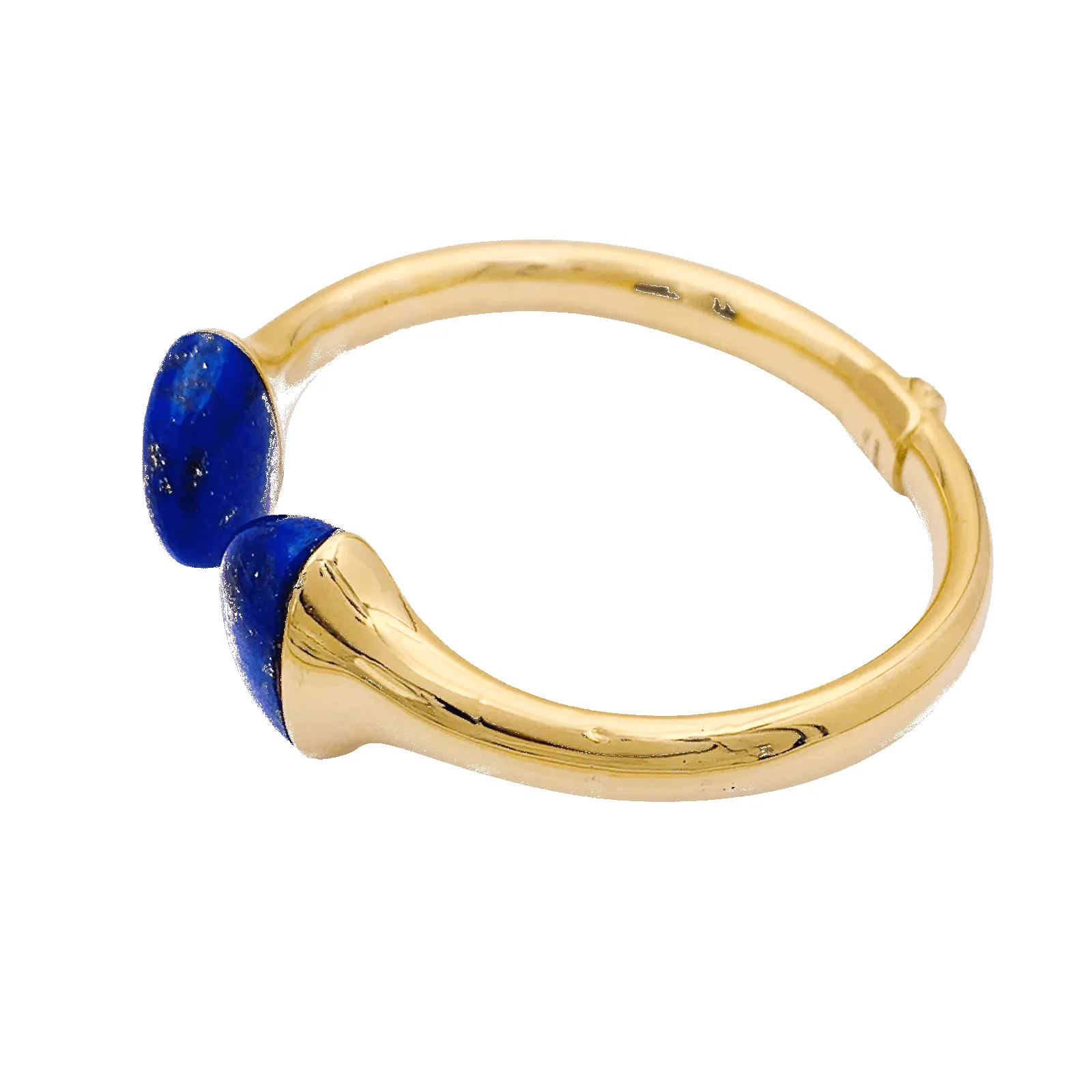 Bracelet jonc, or jaune et lapis-lazuli. sold by 58 Facettes product image thumbnail 4