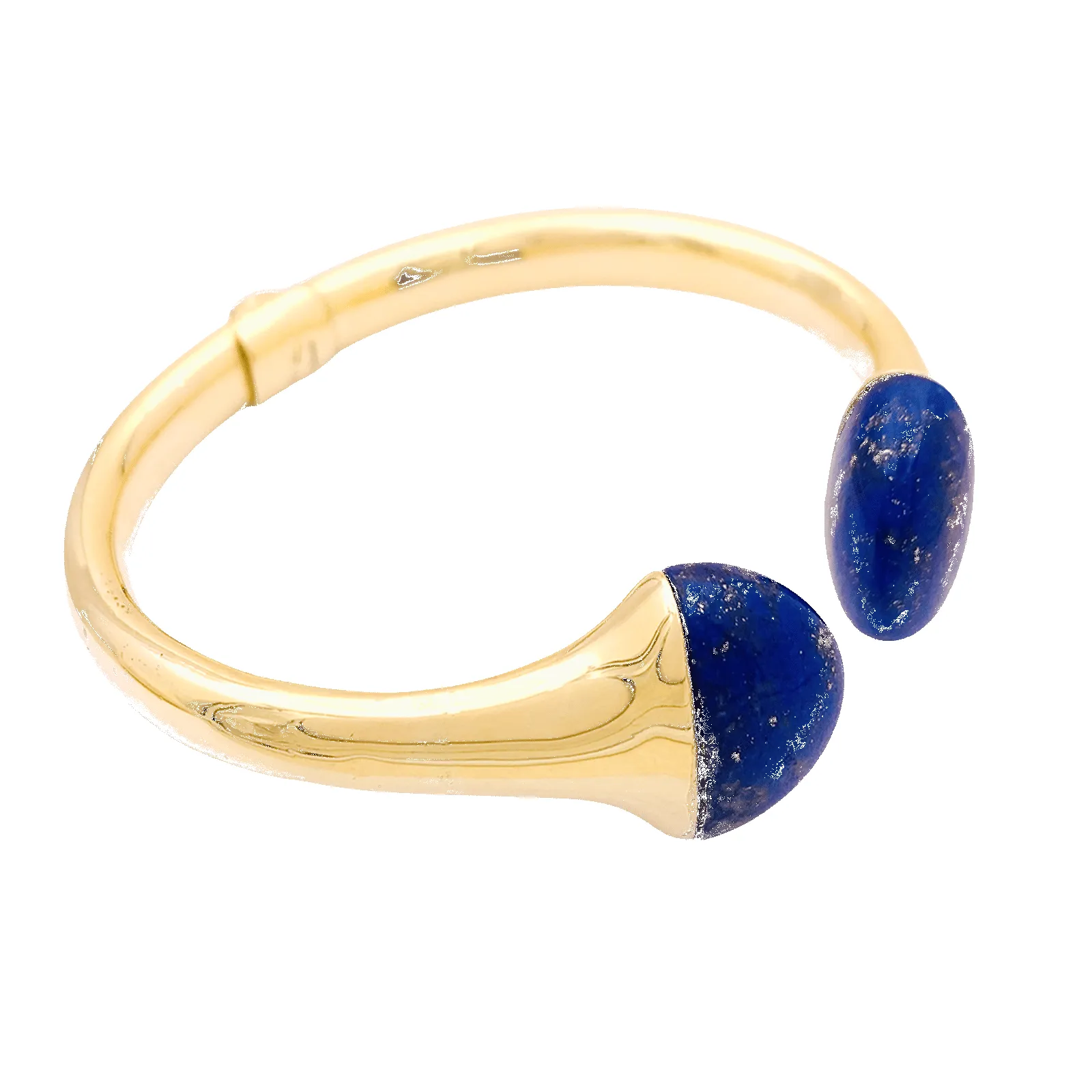 Bracelet jonc, or jaune et lapis-lazuli. sold by 58 Facettes product image thumbnail 2