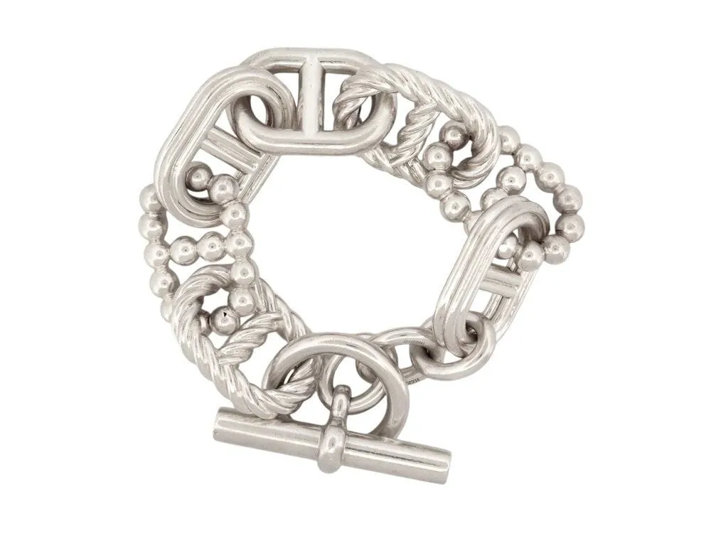 bracelet HERMES parade chaine d'ancre gm 15.5 172.7gr en argent 925 sold by 58 Facettes