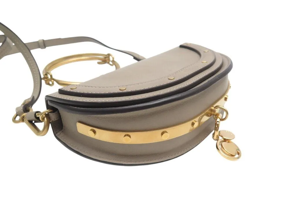 sac a main CHLOE minaudiere bracelet nile bandouliere cuir gris bag sold by 58 Facettes product image thumbnail 5