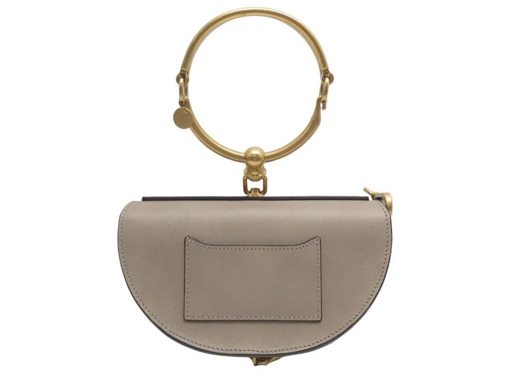 sac a main CHLOE minaudiere bracelet nile bandouliere cuir gris bag sold by 58 Facettes product image thumbnail 2