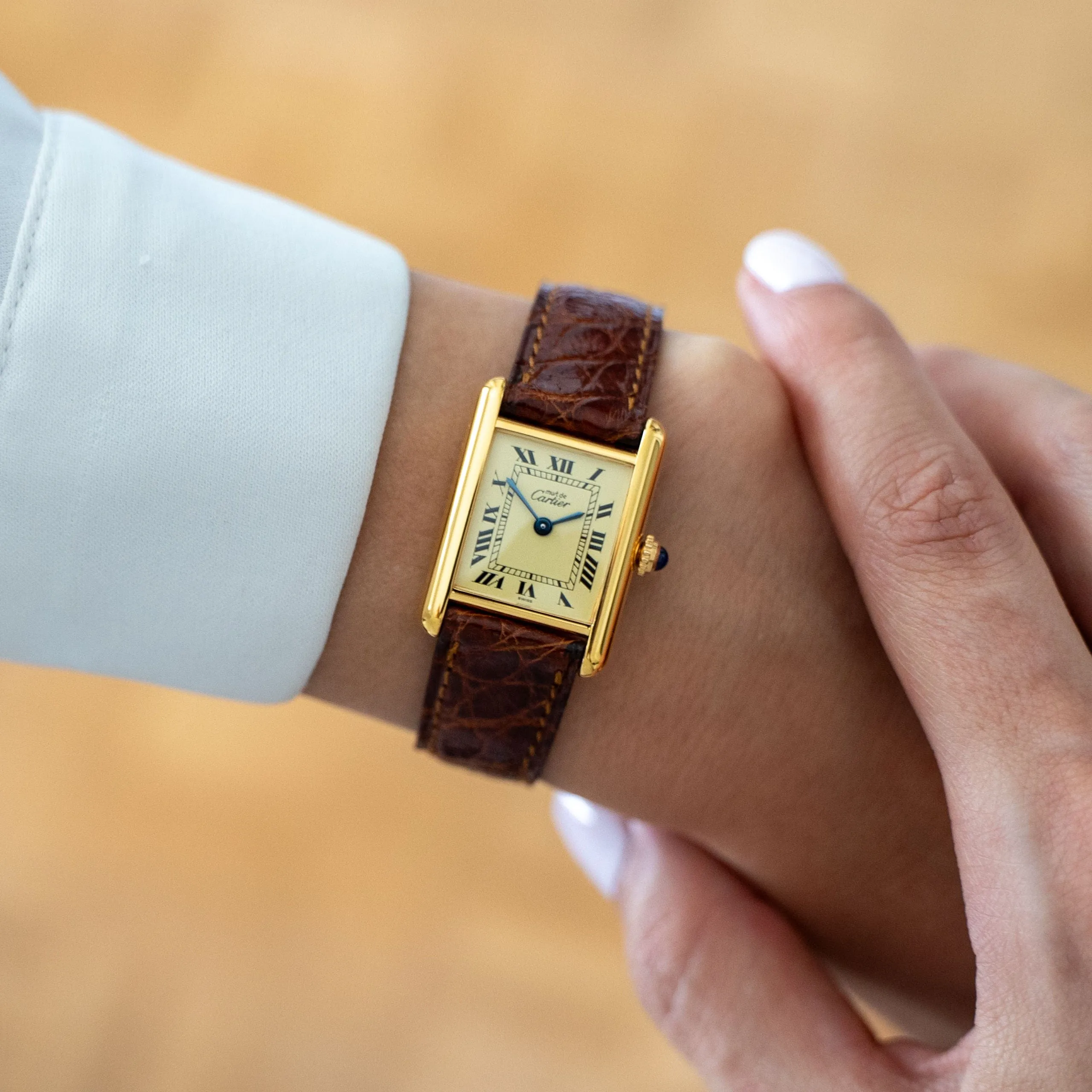 Cartier Tank Must - Cadran romain citron - SM sold by 58 Facettes product image thumbnail 2