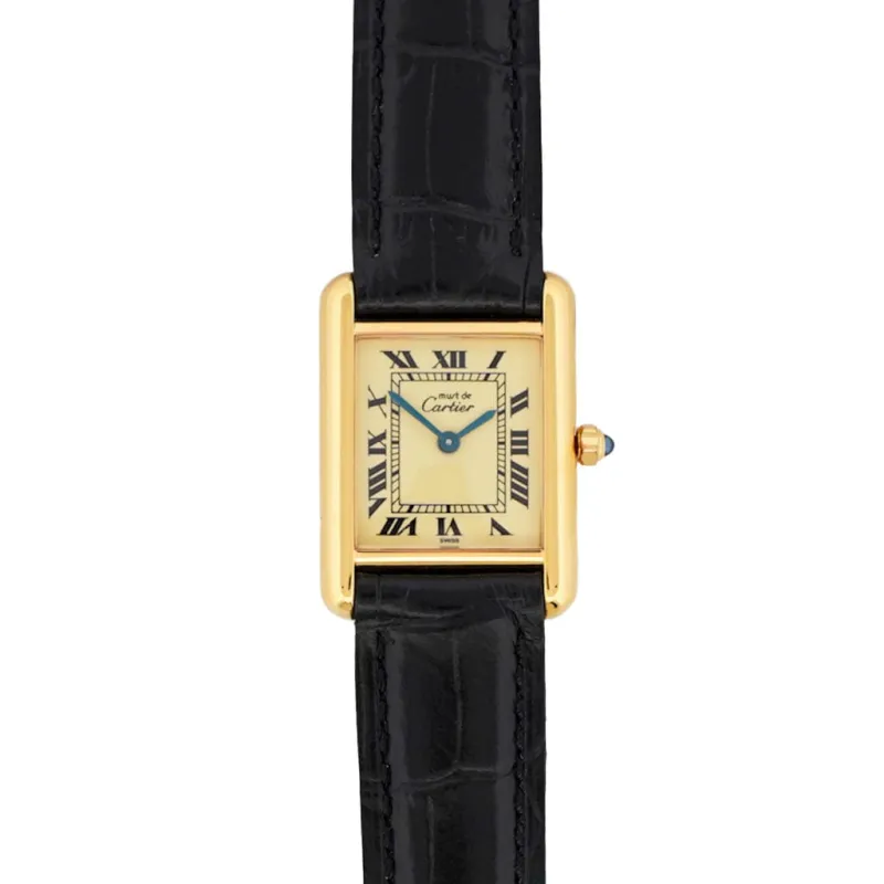 Cartier Tank Must - Cadran citron - SM - Menthe sold by 58 Facettes