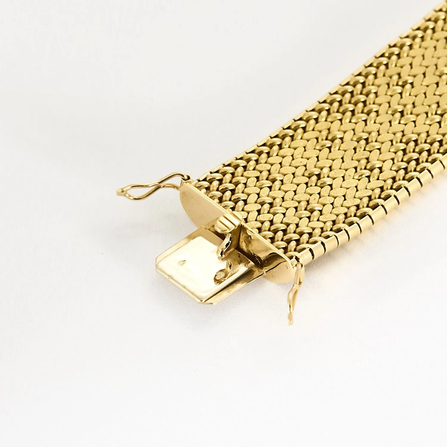 Bracelet en or jaune à maille polonaise sold by 58 Facettes product image thumbnail 4