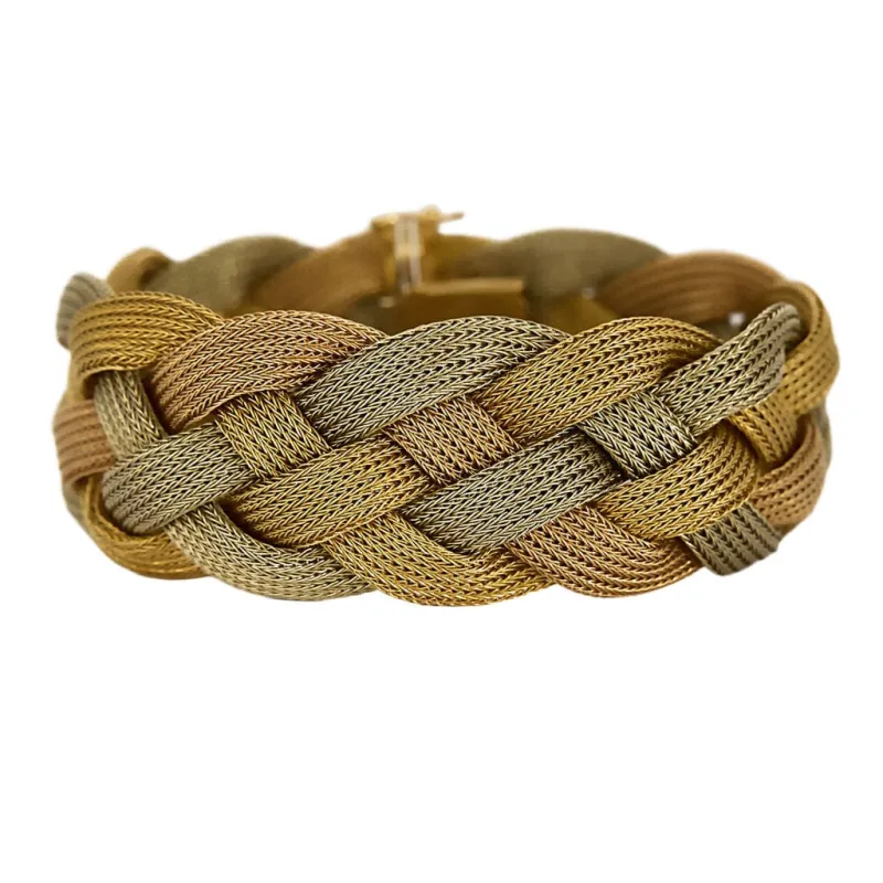 Bracelet en ors tressés sold by 58 Facettes