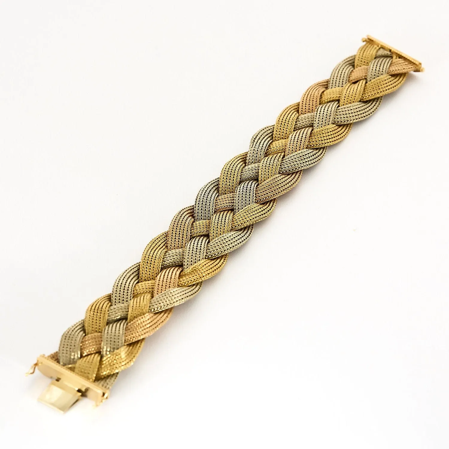 Bracelet en ors tressés sold by 58 Facettes product image thumbnail 3