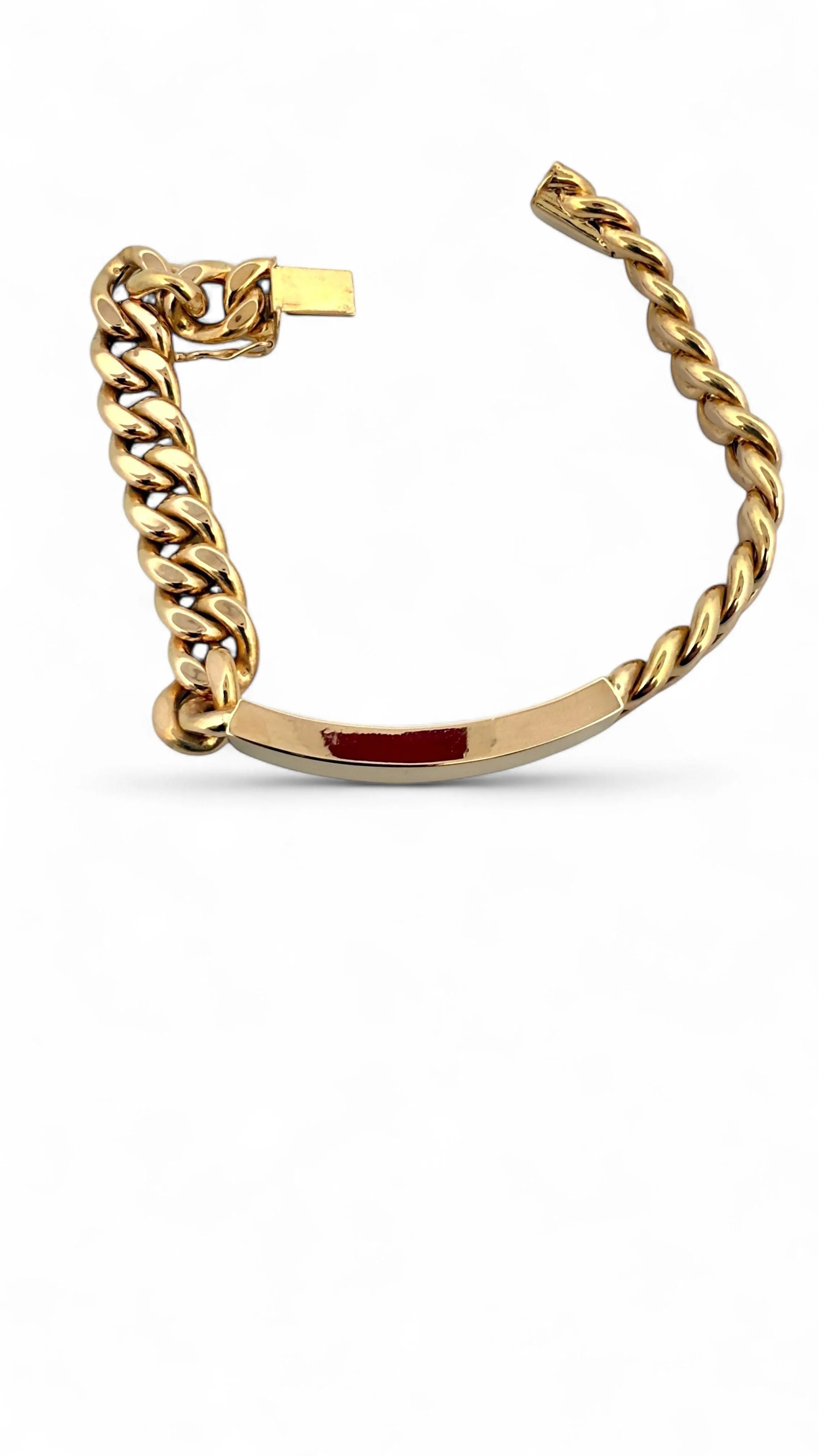 Gourmette identité en or jaune 18 carats sold by 58 Facettes product image thumbnail 2