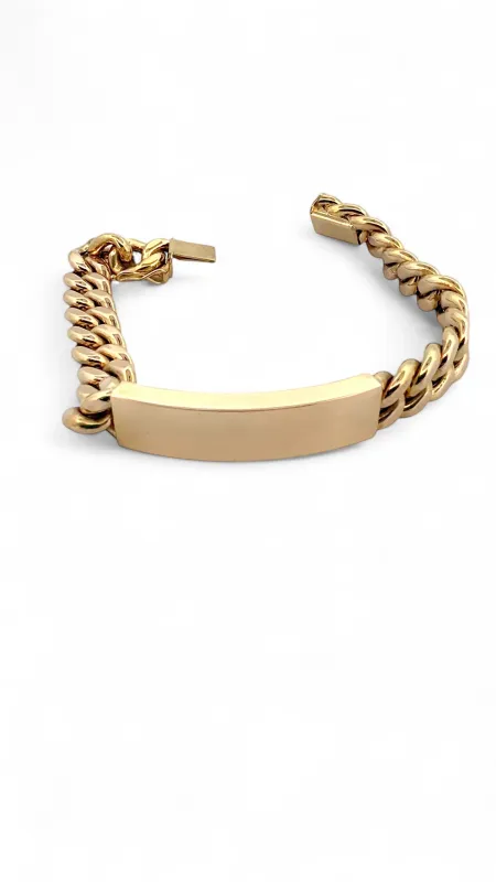 Gourmette identité en or jaune 18 carats sold by 58 Facettes