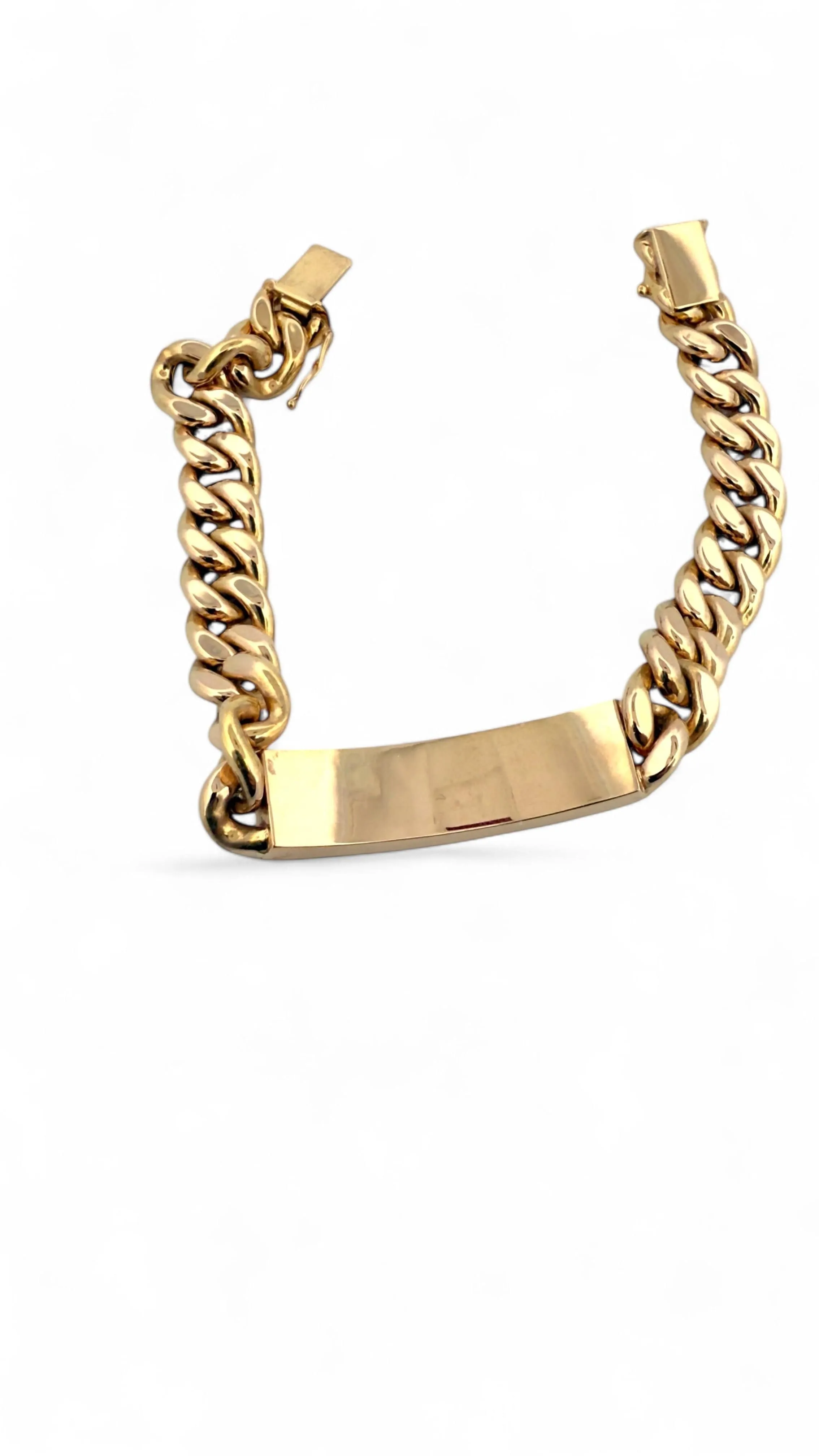 Gourmette identité en or jaune 18 carats sold by 58 Facettes product image thumbnail 4