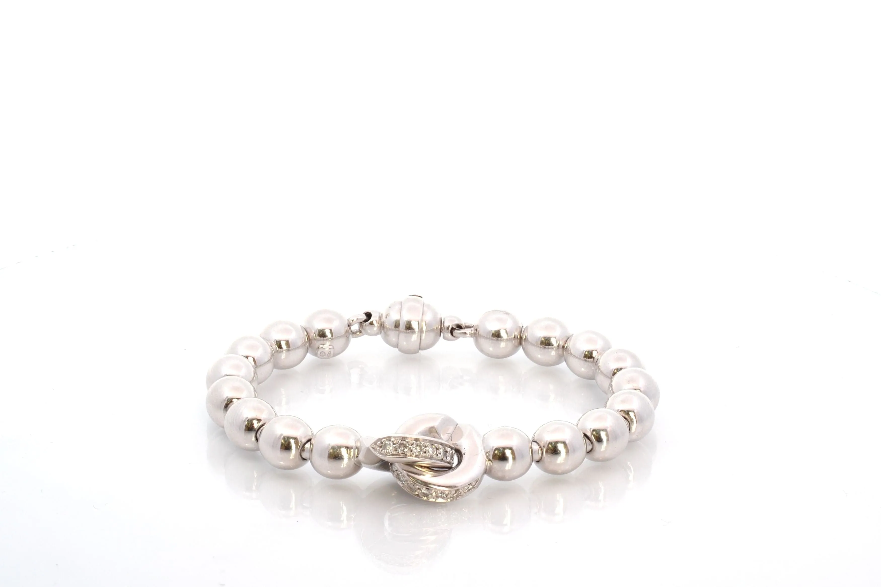 Bracelet diamants en or blanc 18k sold by 58 Facettes product image thumbnail 2