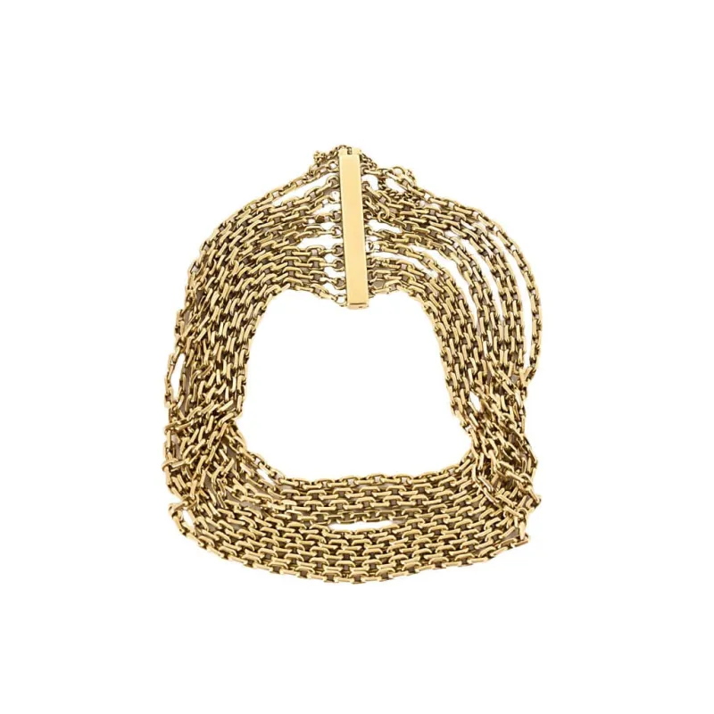 Bracelet multi rangs en or jaune sold by 58 Facettes