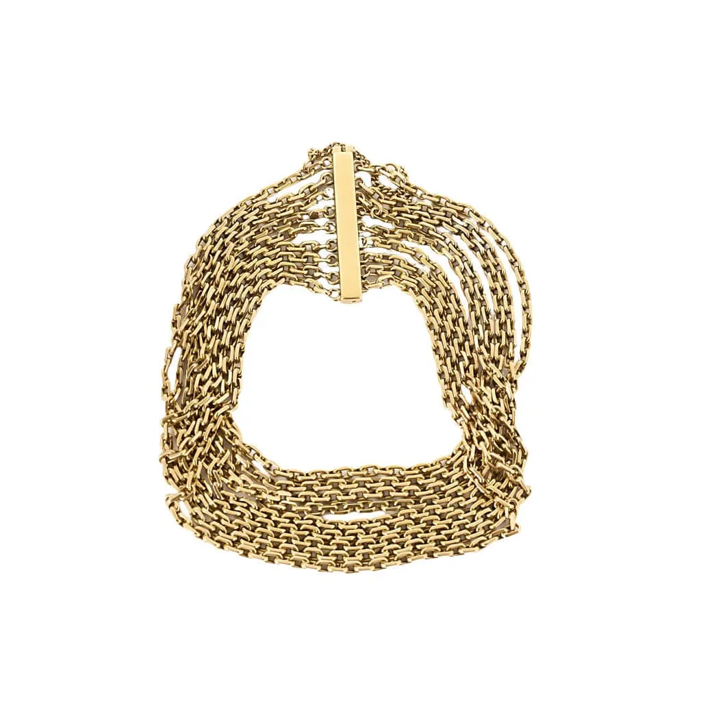 Bracelet multi rangs en or jaune sold by 58 Facettes