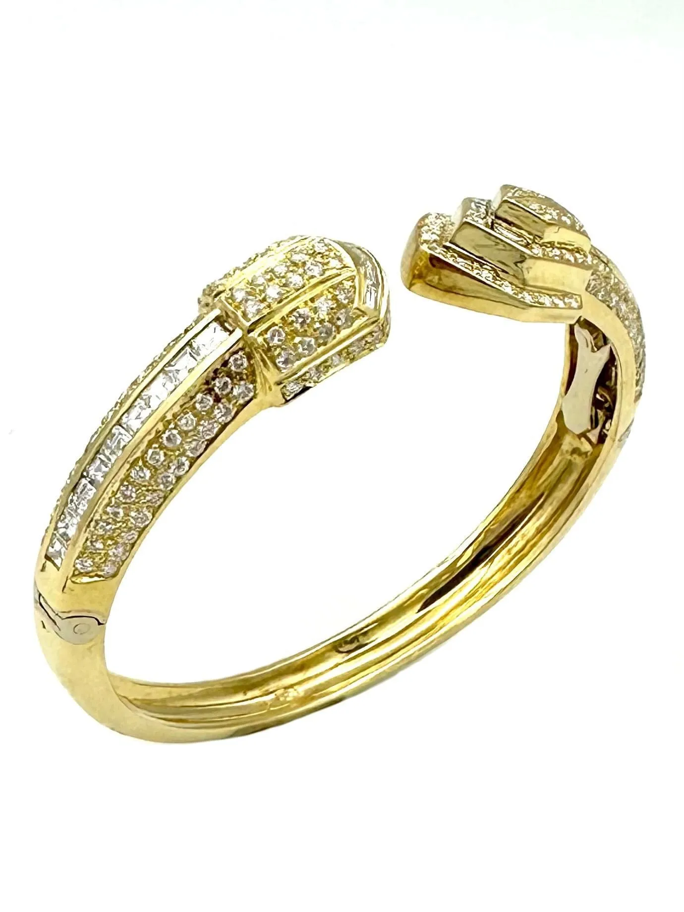 Bracelet vintage or jaune 18K et diamants 5.5ct sold by 58 Facettes product image thumbnail 4