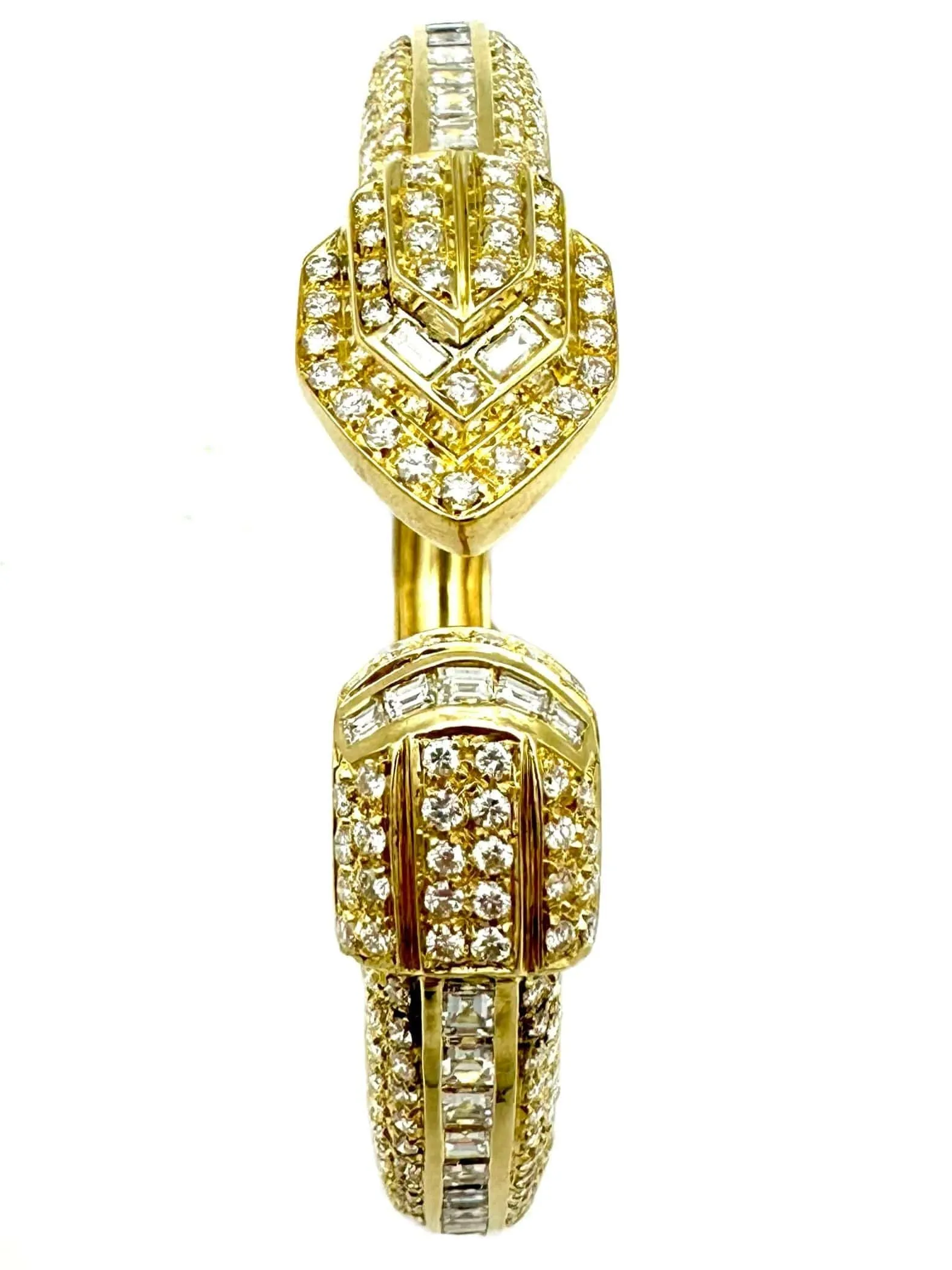 Bracelet vintage or jaune 18K et diamants 5.5ct sold by 58 Facettes product image thumbnail 5