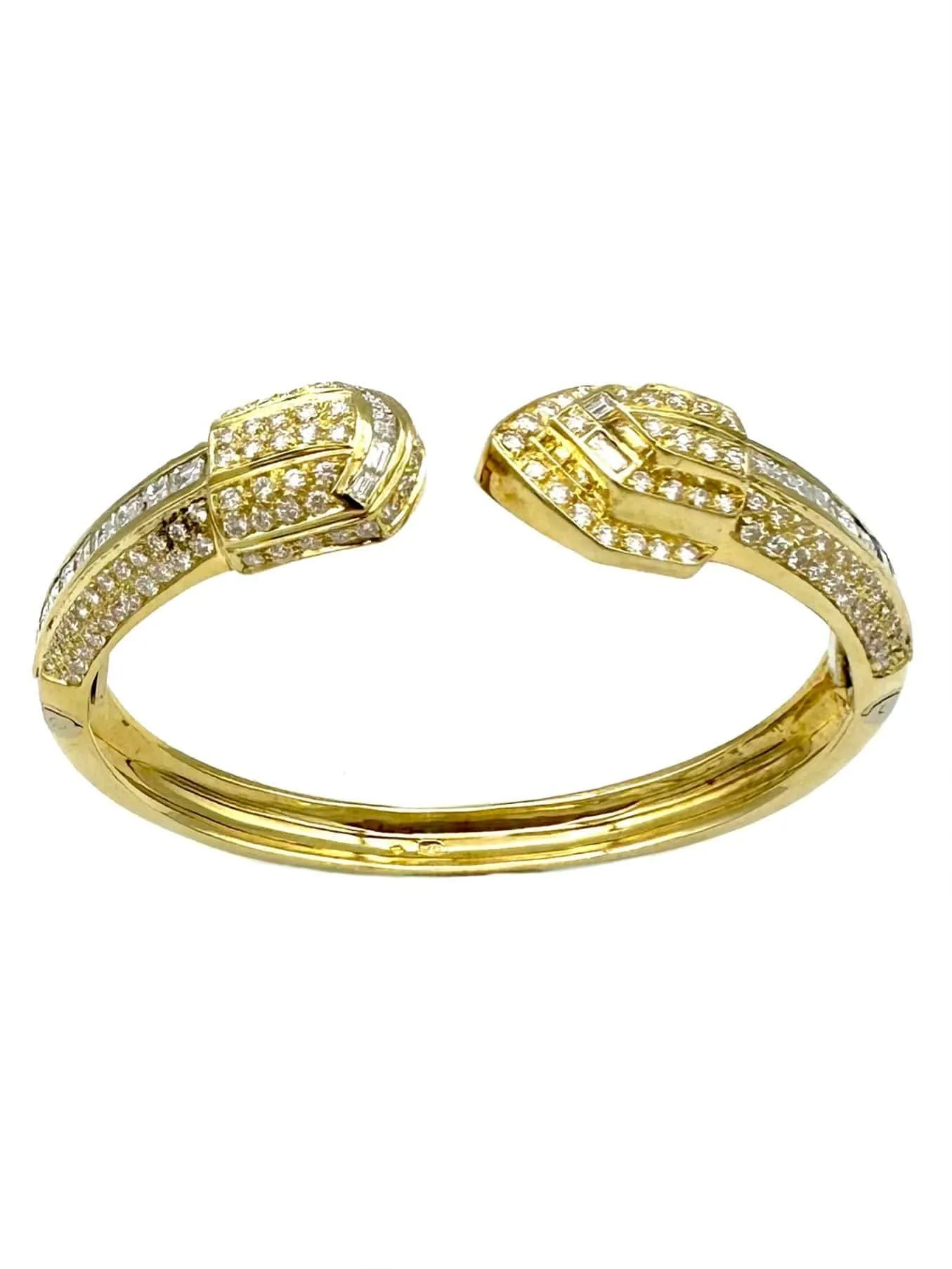 Bracelet vintage or jaune 18K et diamants 5.5ct sold by 58 Facettes product image thumbnail 3