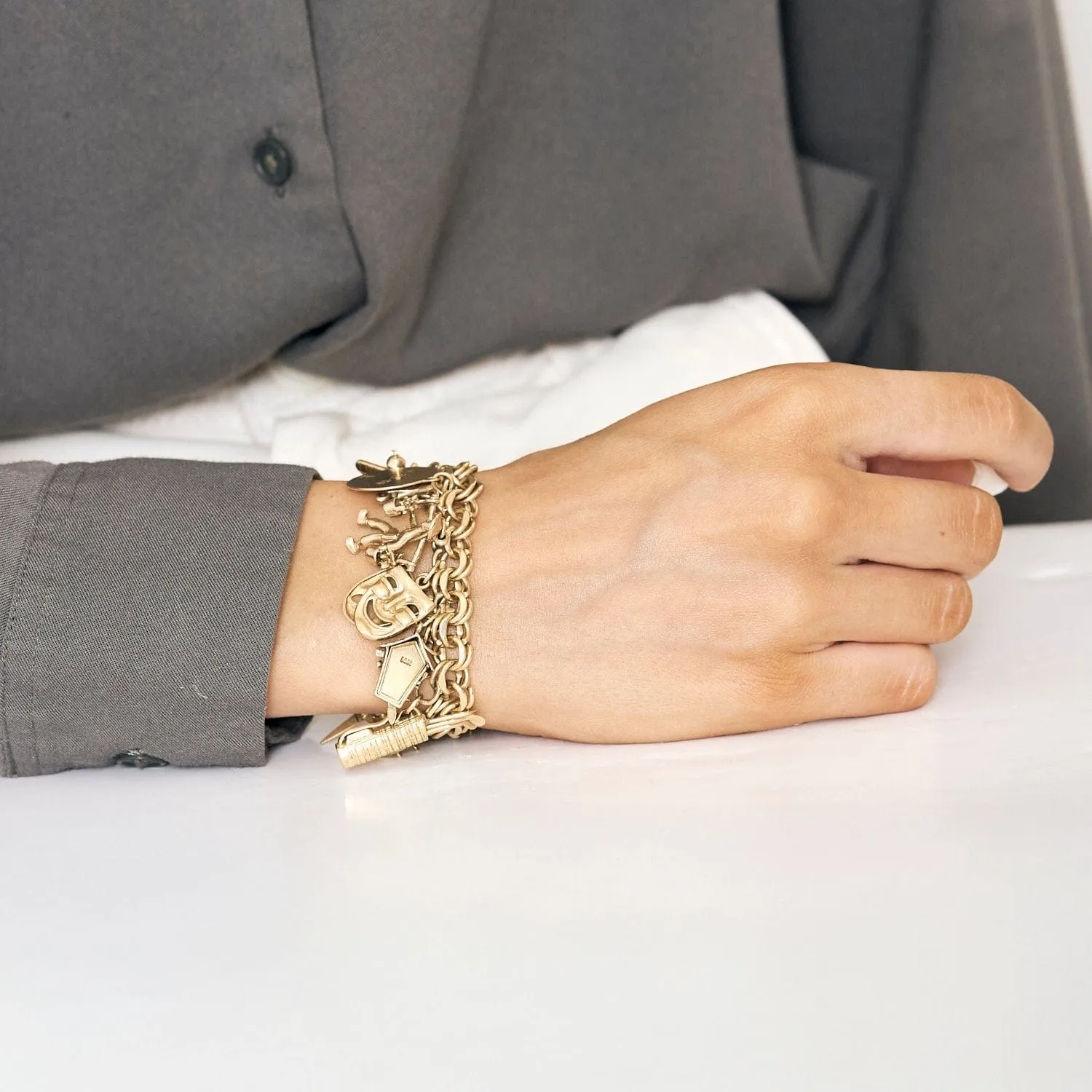 Bracelet "charm's" en or jaune sold by 58 Facettes product image thumbnail 2