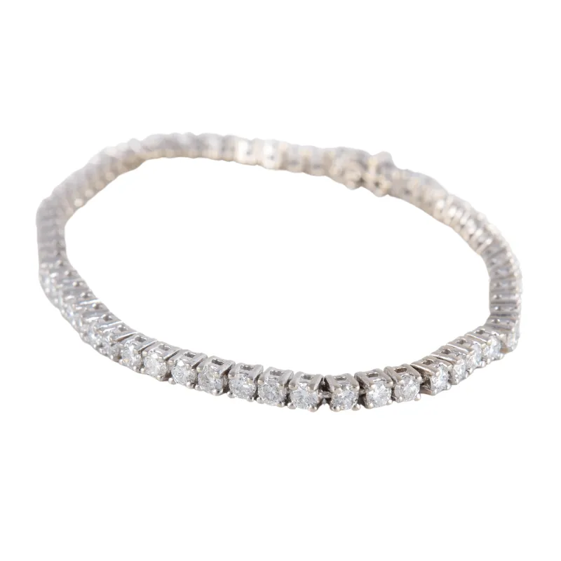 Bracelet Rivière Or Blanc Diamants 4cts sold by 58 Facettes