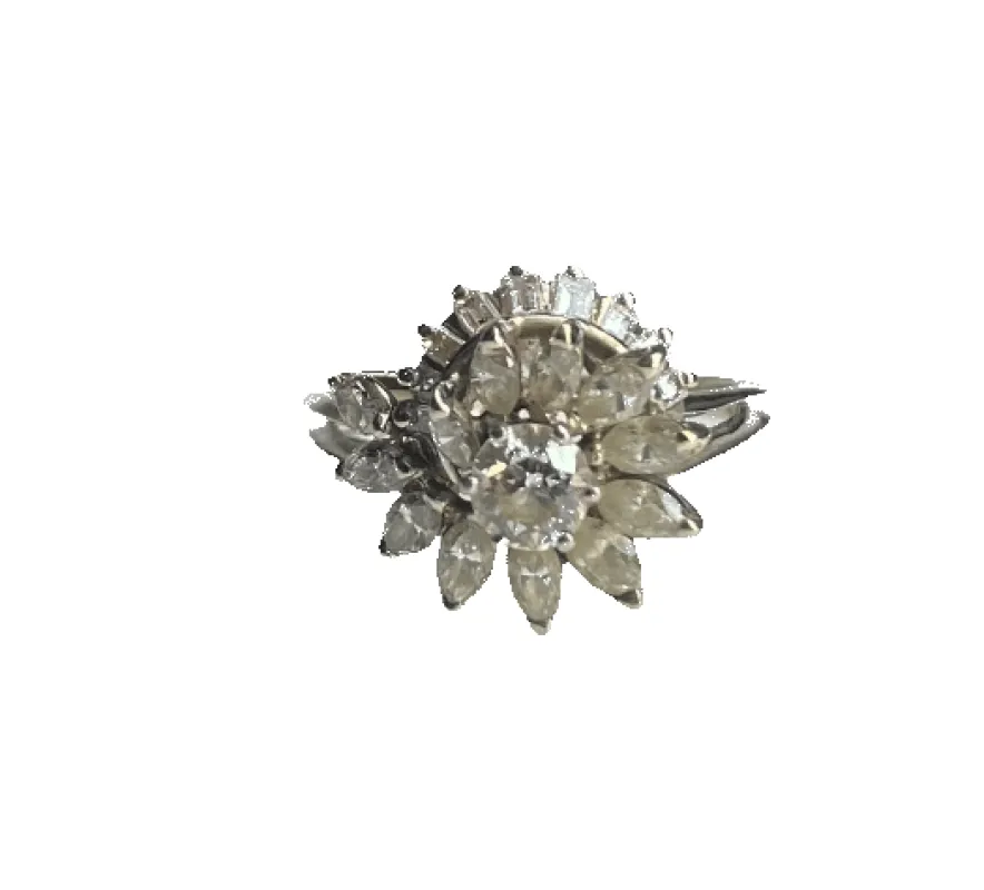 BAGUE OR BLANC DIAMANTS sold by 58 Facettes