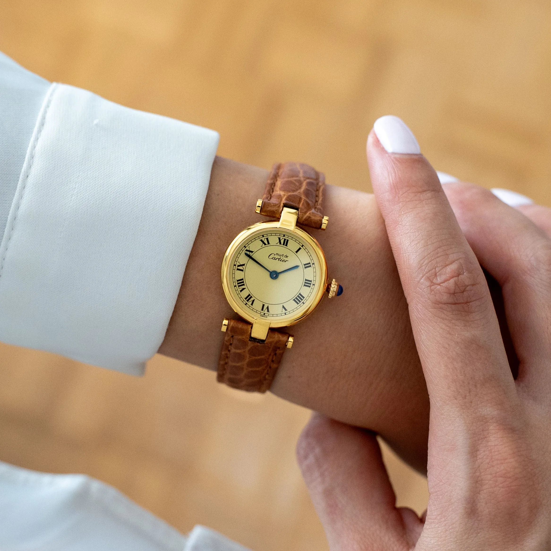 Cartier Must Vendôme - Lemon roman dial - SM sold by 58 Facettes product image thumbnail 2