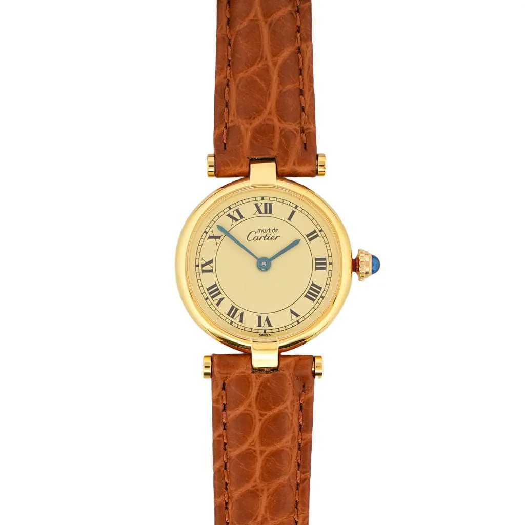 Cartier Must Vendôme - Lemon roman dial - SM sold by 58 Facettes