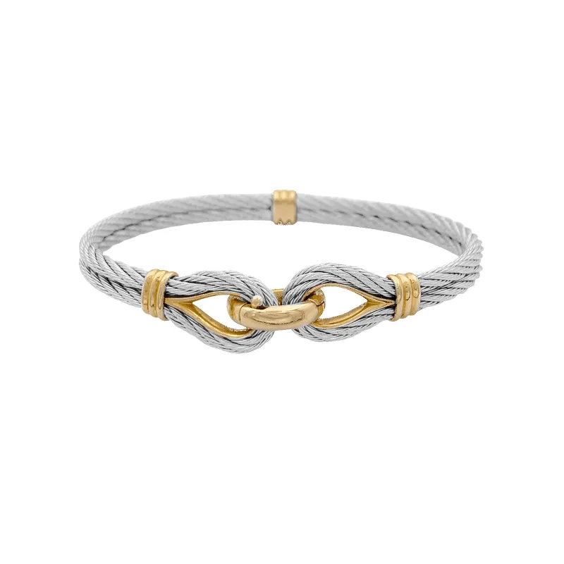 Bracelet vintage Fred, "Force 10", or jaune, acier. sold by 58 Facettes