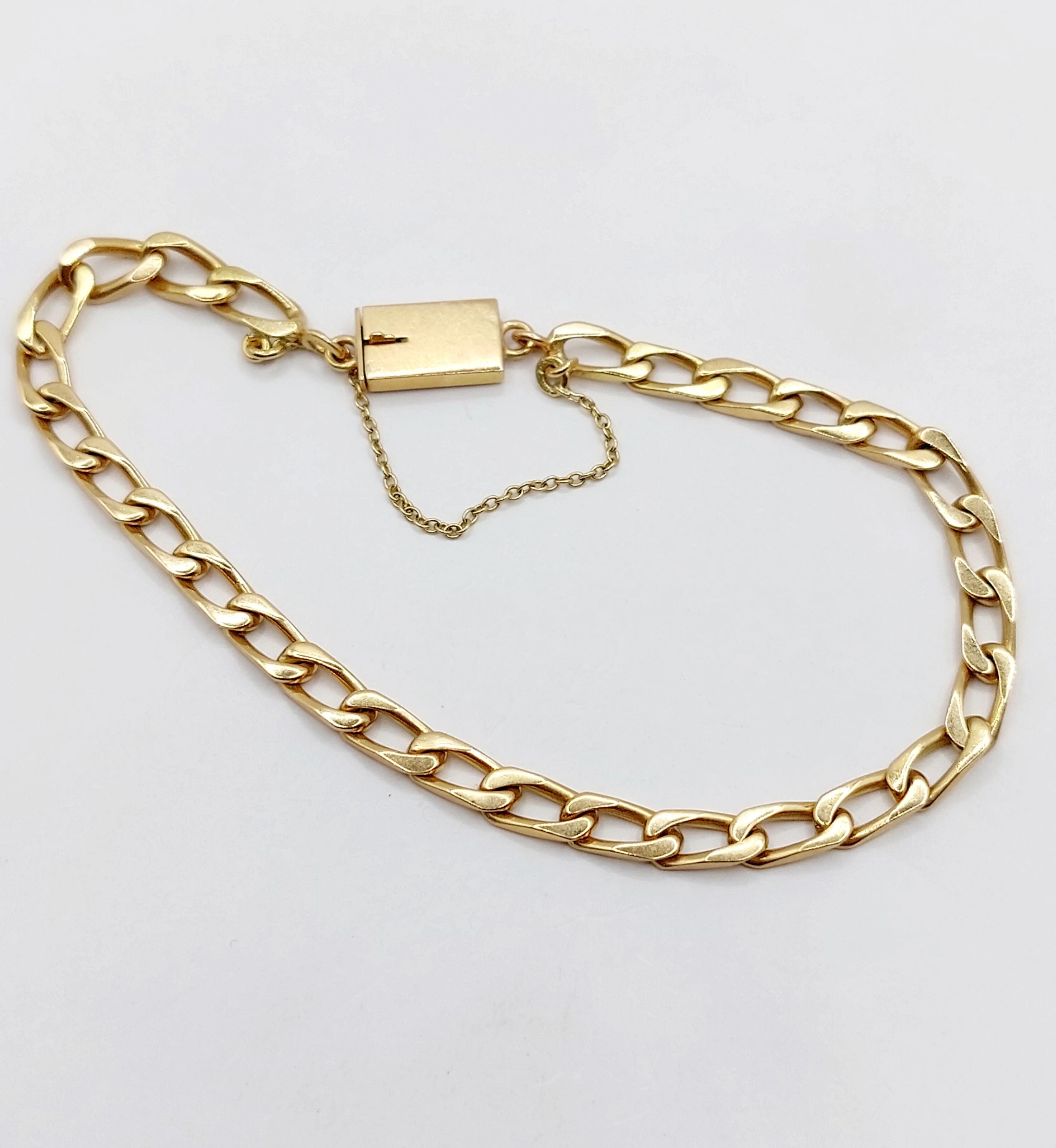 Bracelet vintage or jaune mailles gourmette sold by 58 Facettes product image thumbnail 3