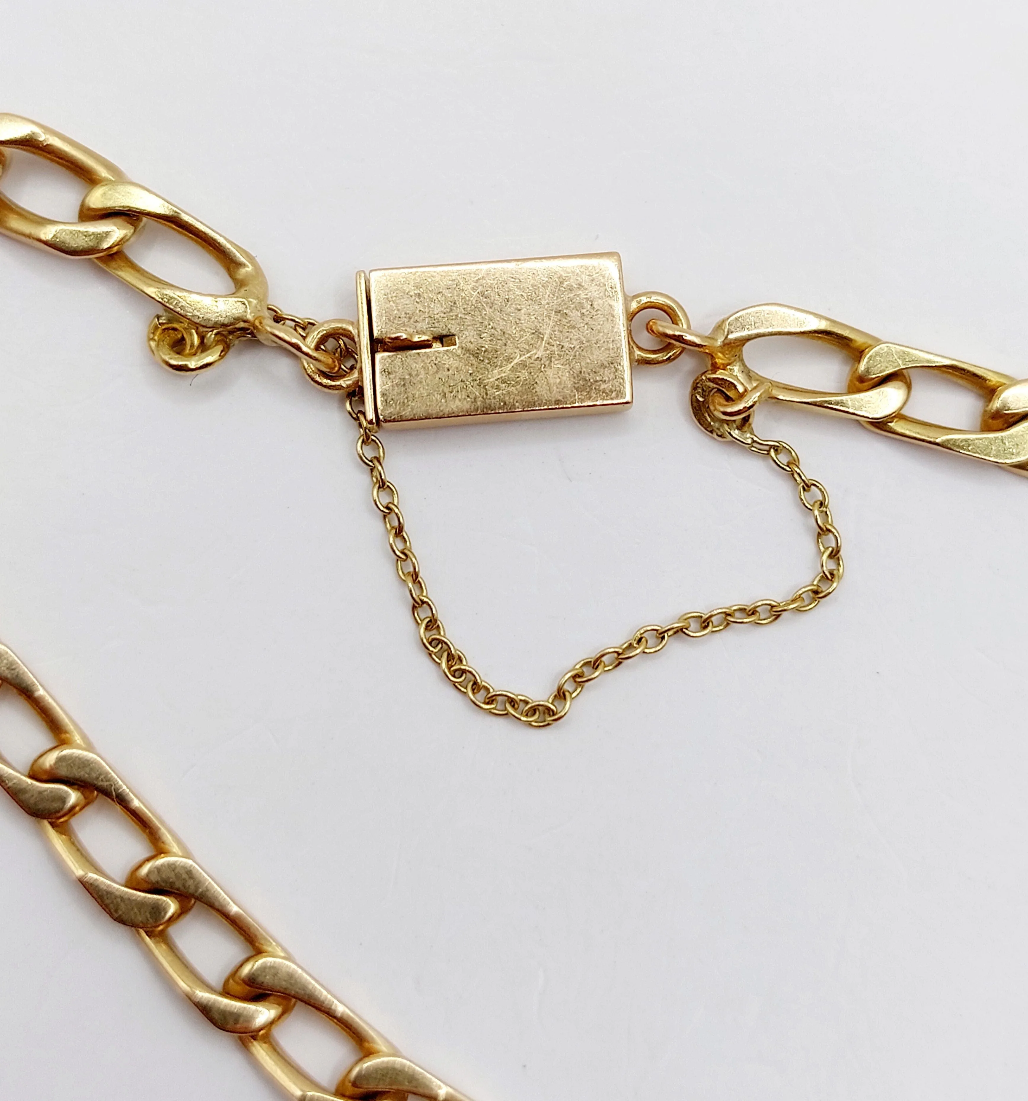 Bracelet vintage or jaune mailles gourmette sold by 58 Facettes product image thumbnail 4