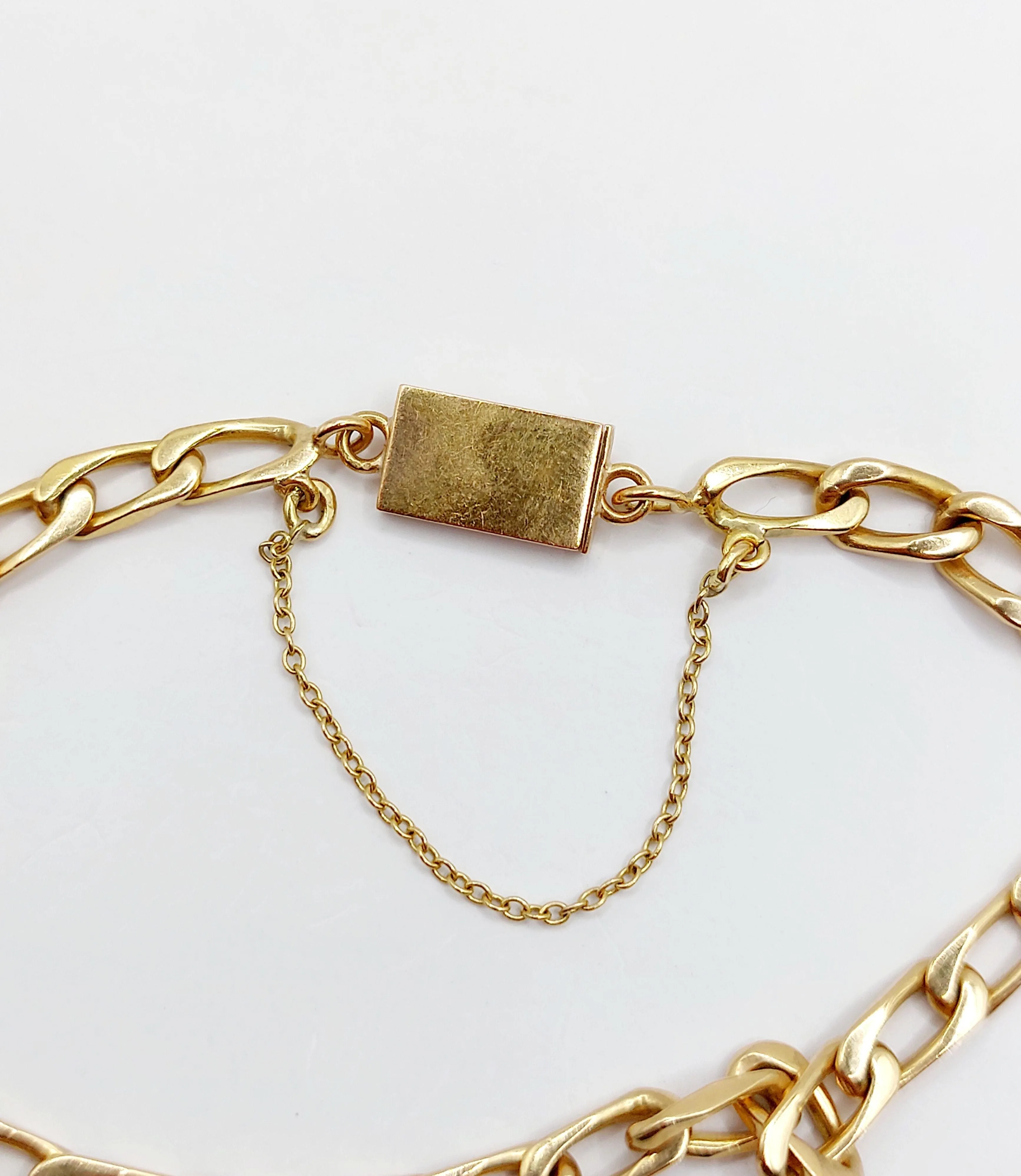 Bracelet vintage or jaune mailles gourmette sold by 58 Facettes product image thumbnail 5