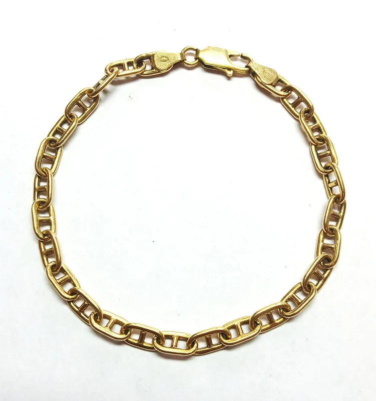 Bracelet en or jaune, maille marine sold by 58 Facettes